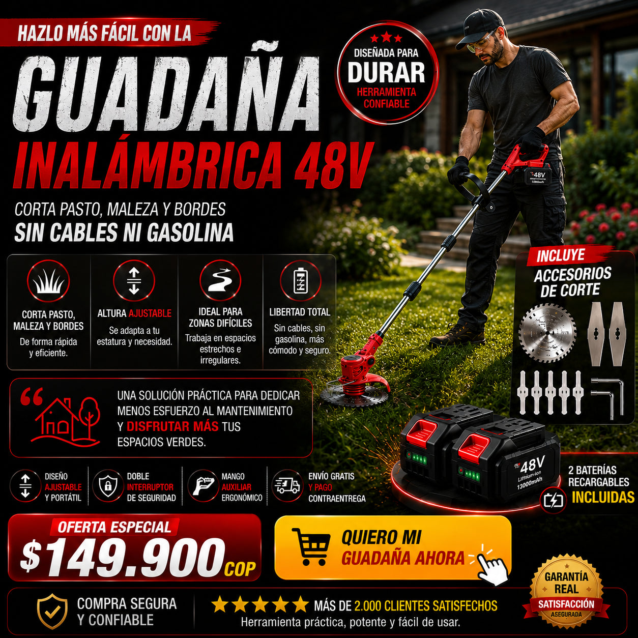 Guadaña Eléctrica PASTOCERO 48V