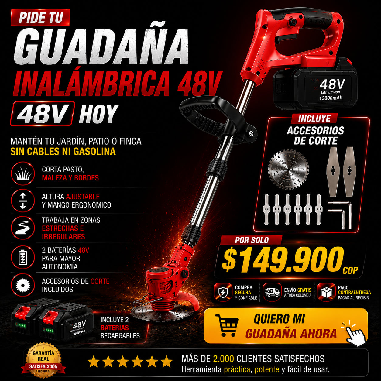 Guadaña Eléctrica PASTOCERO 48V