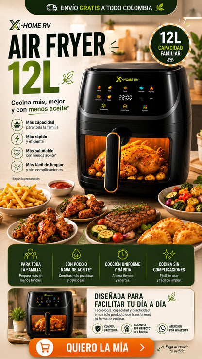Air Fryer X-HOM 12 Litros