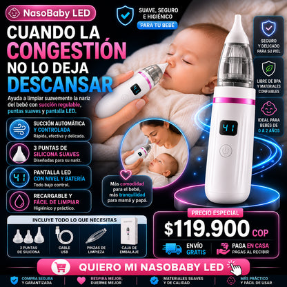 NasoBaby LED - Limpieza nasal suave y práctica.
