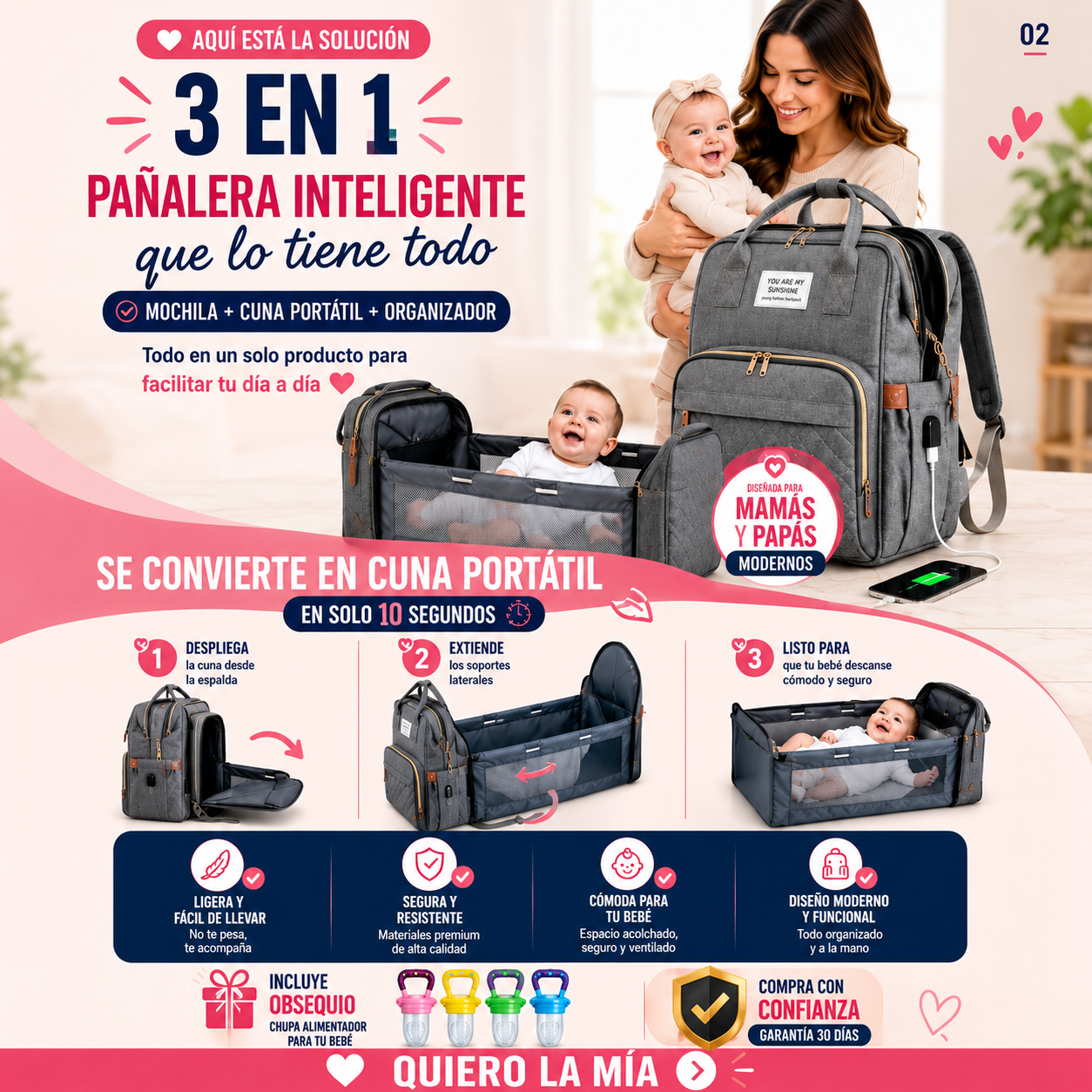 MAMIGO — Sal con tu bebé sin miedo y sin caos