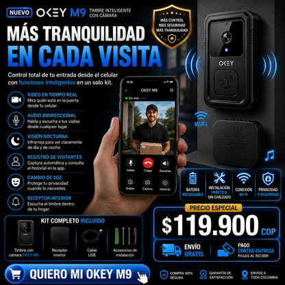 Timbre Inteligente OKEYM9