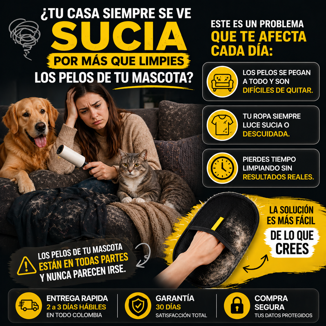 PROMO 2X1 Guante mágico quitapelos FURBLISS
