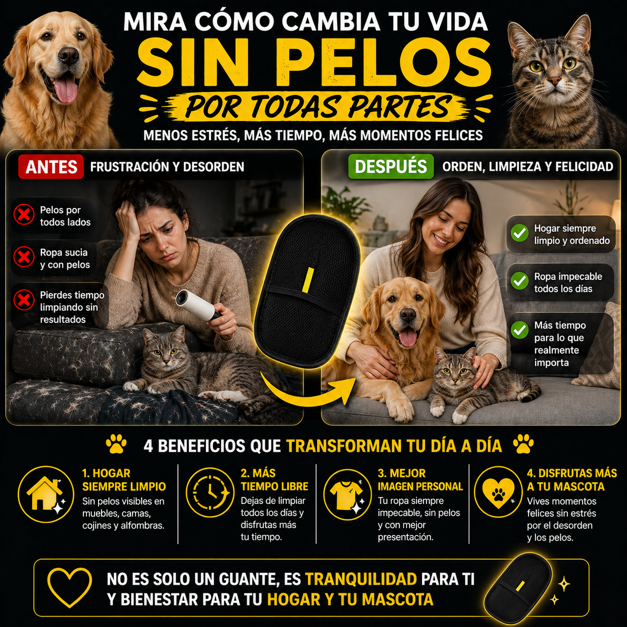 PROMO 2X1 Guante mágico quitapelos FURBLISS