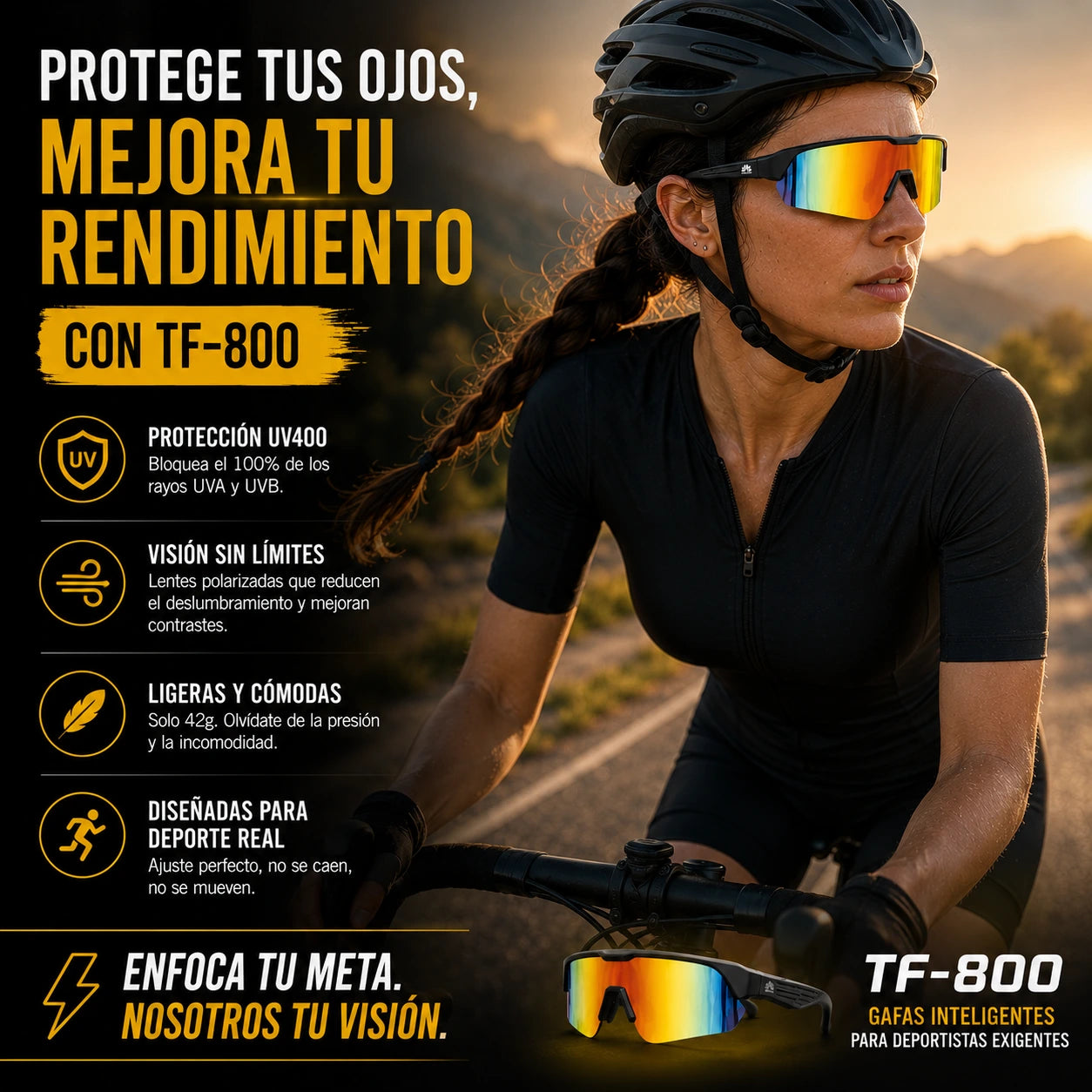 AEROX™  Gafas Deportivas Inteligentes TF-800