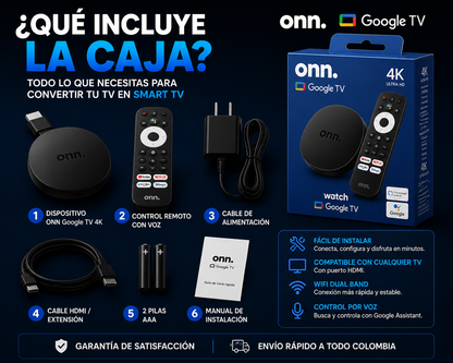 SmartTV Pro 4K Stick ONN