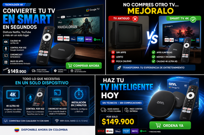 SmartTV Pro 4K Stick ONN